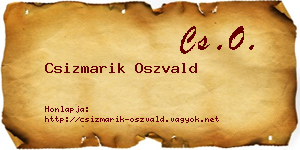Csizmarik Oszvald névjegykártya